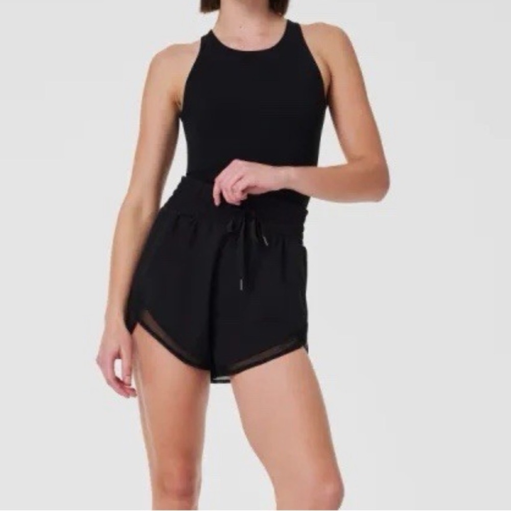 Spanx Get Moving Black Active Exercise Romper SIZE SMALL